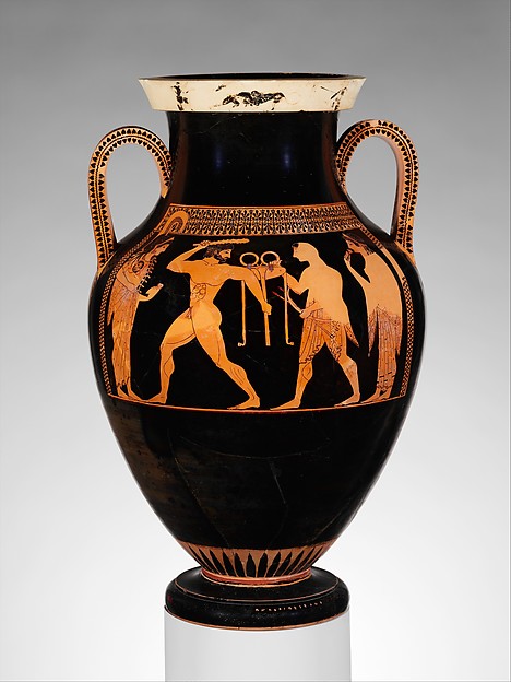 A Terracotta Amphora (Jar), Andokides, ca. 530 BCE