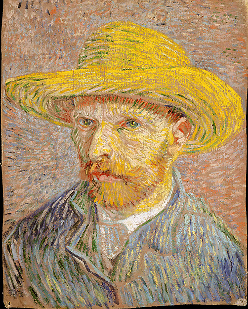 Vincent van Gogh, 'Self-Portrait with a Straw Hat (obverse: The Potato Peeler)', 1887